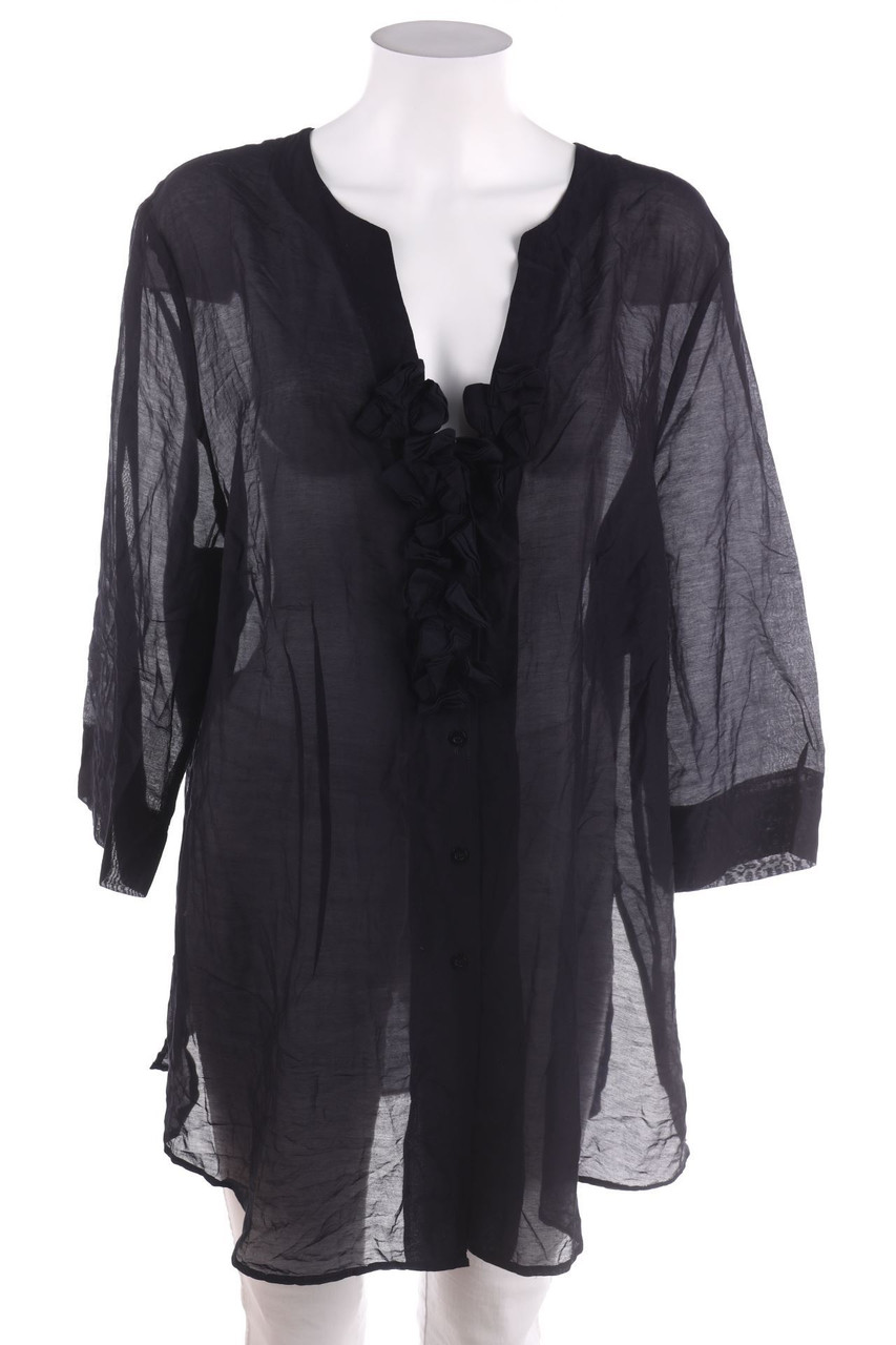 BASLER - Hemd-Bluse mit 3/4-Ärmel mit Applikationen - XXXL