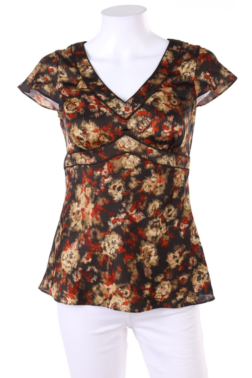 Ann Taylor LOFT - Kurzarm-Bluse mit Print - D 32