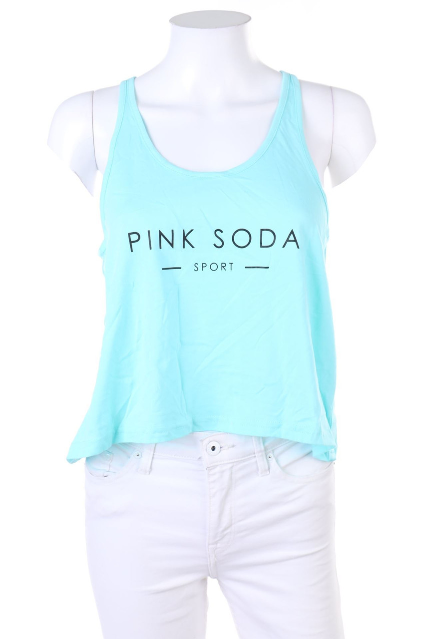 PINK SODA - Sport-Top mit Logo-Print - D 36