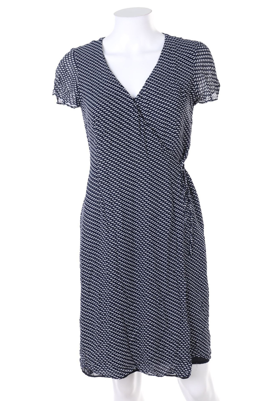 CASUAL CORNER - Minikleid in Wickel-Optik mit tiefem Ausschnitt - M