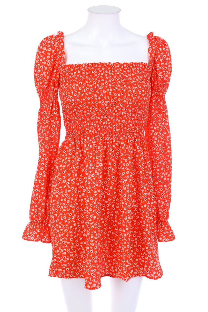 H&M DIVIDED - Minikleid mit Smok-Details - D 34