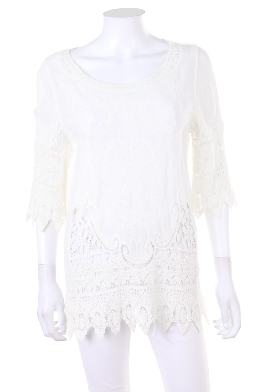 MALVIN - Boho-Bluse mit 3/4-Ärmel - D 36