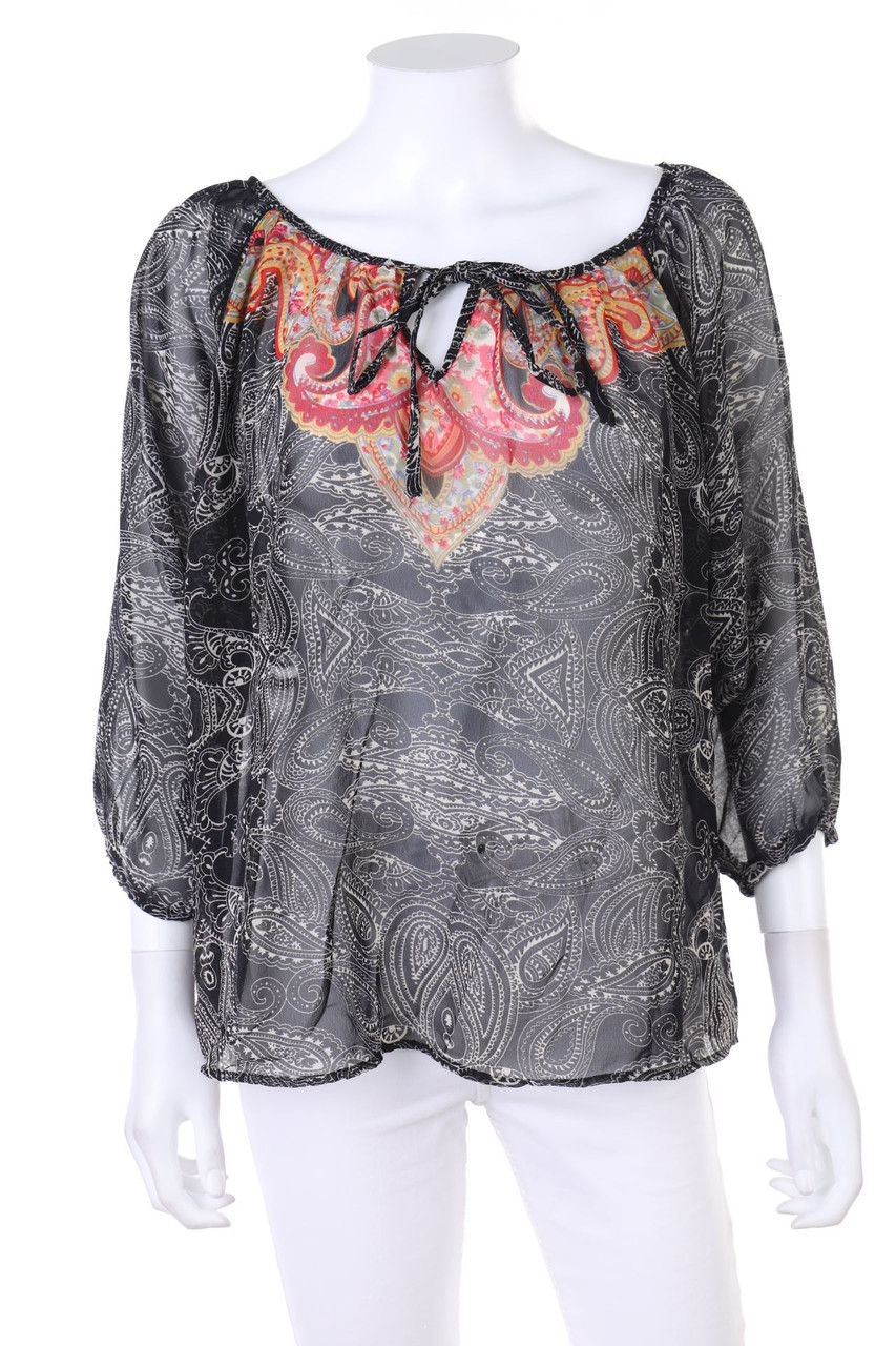 ANGIE - Print-Bluse mit 3/4-Ärmel - L