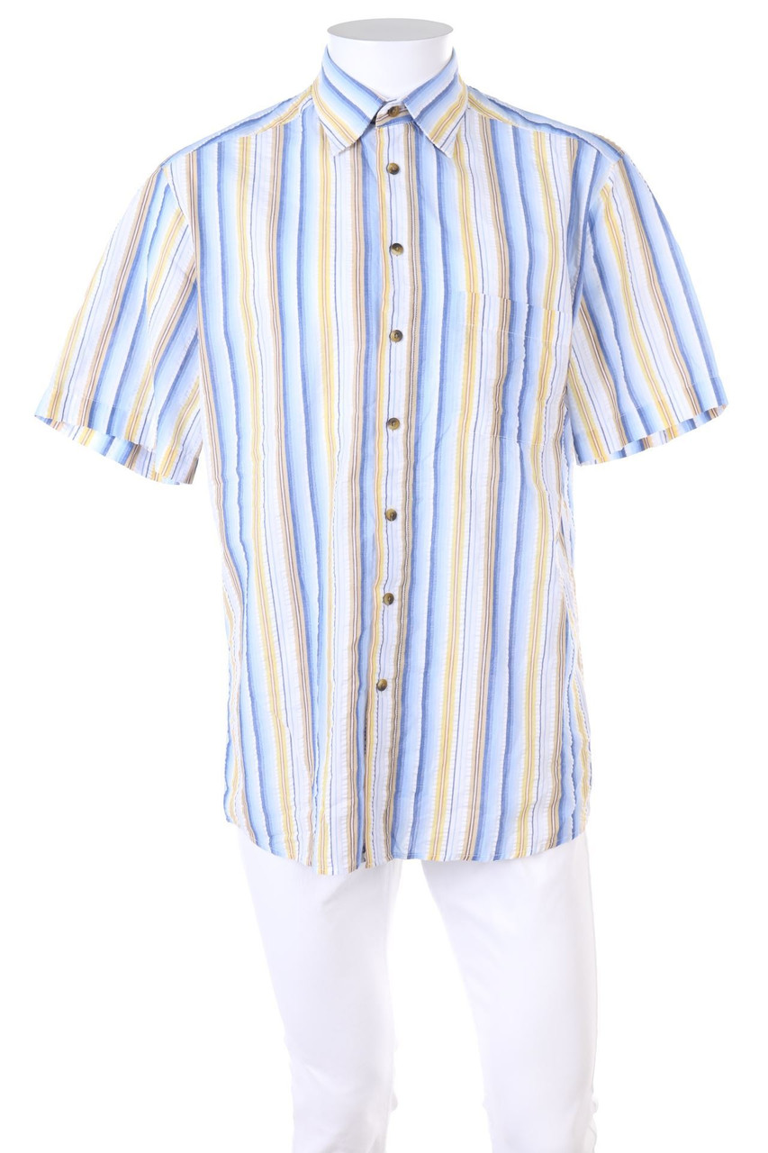 CLUB DAMINGO - Kurzarm-Hemd mit Streifen - M