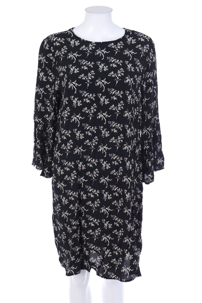 H&M - Volants-Kleid aus Viskose mit floralem Muster - D 40