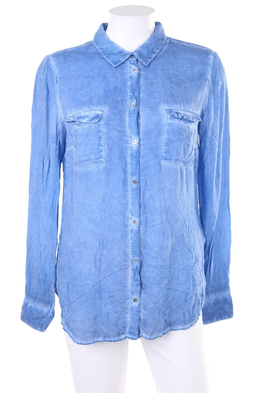 TALLY WEiJL - Garment Dyed-Bluse mit aufgesetzten Taschen - D 40