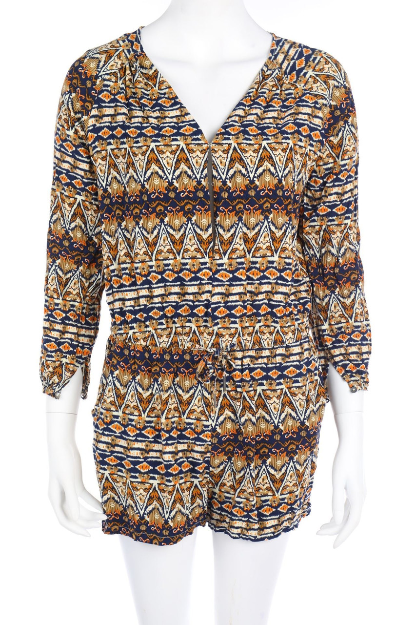 ONLY - Print-Playsuit mit Tunnelzug - D 40