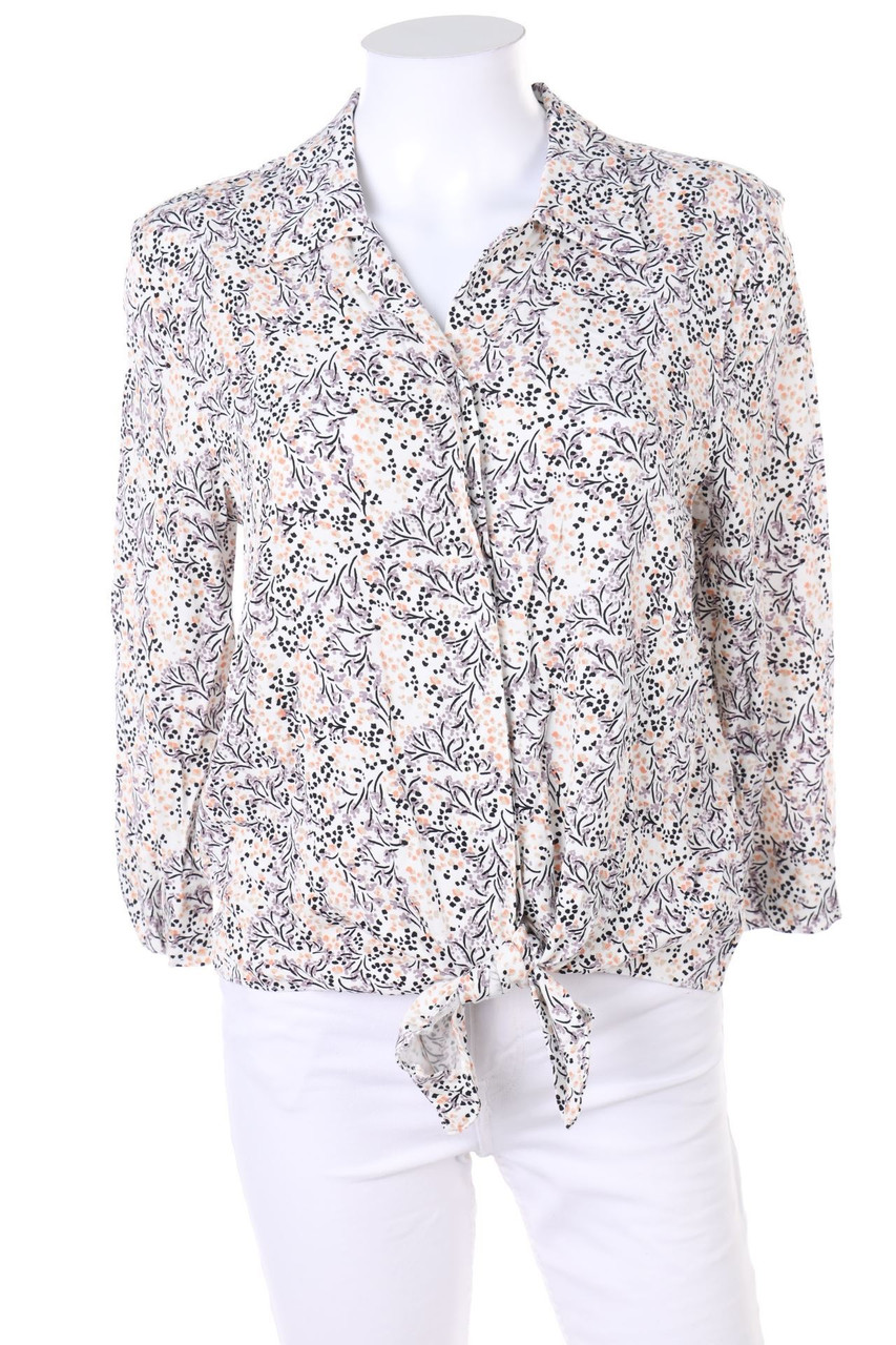 REVIEW - Print-Bluse zum Knoten - L