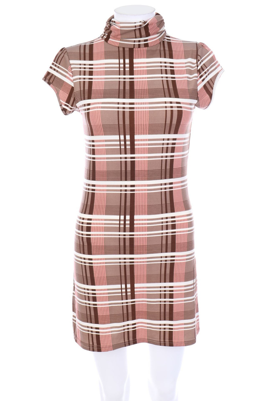 Ohne Label - Minikleid mit Karo-Muster - D 34