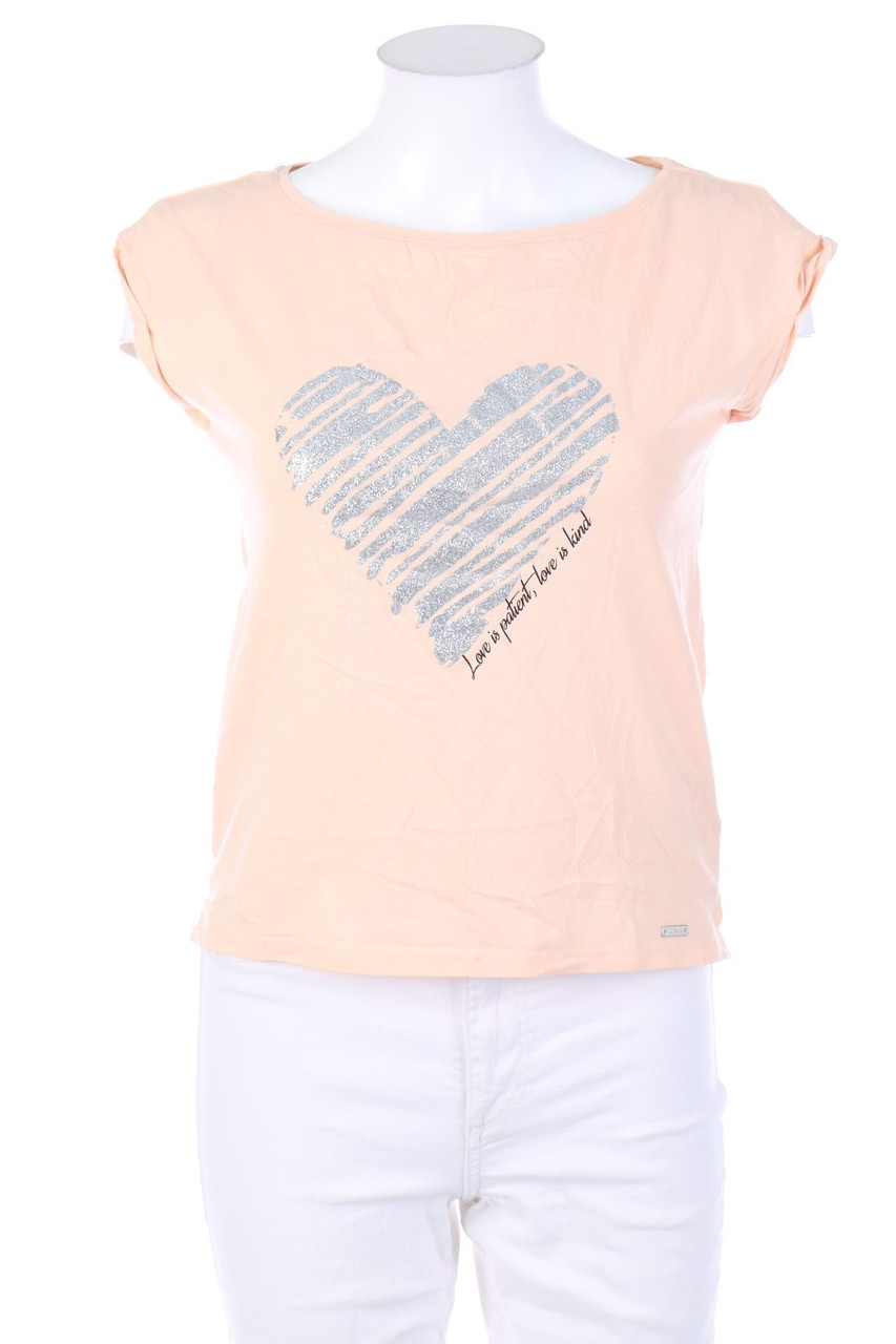 MOHITO - Kurzarm-Shirt mit Print - XXS