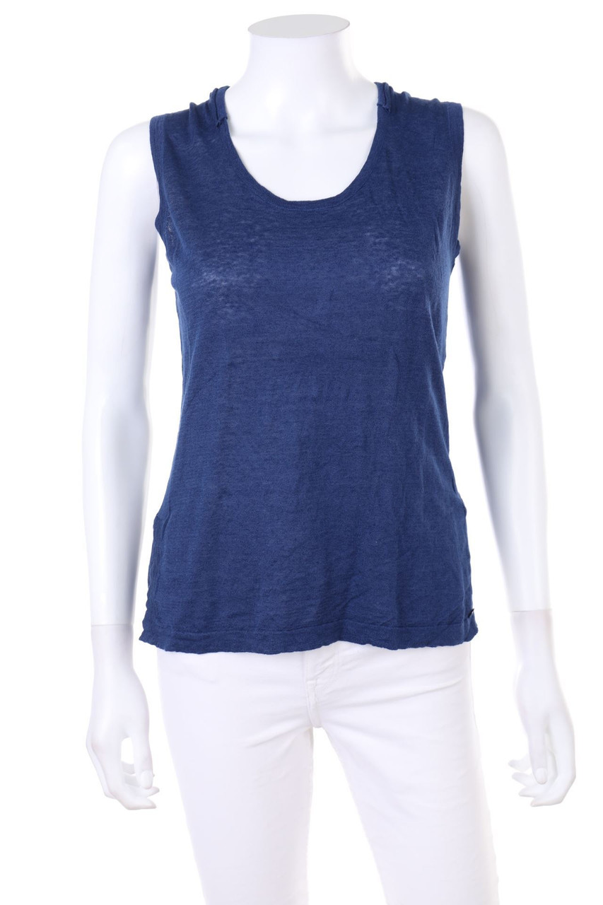 PENNY BLACK - Strick-Top mit Logo-Plakette - M