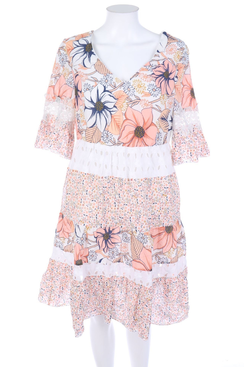 HEINE - Kleid mit Blumen-Print - M