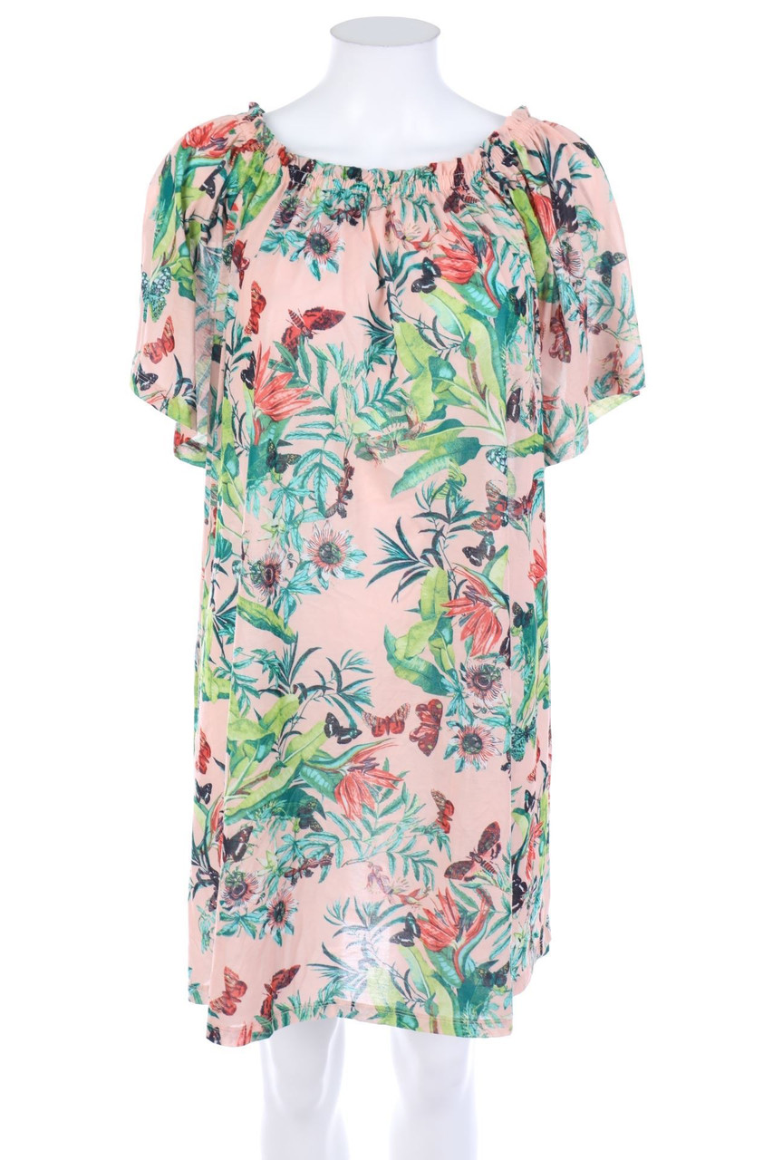 H&M - Carmen-Minikleid mit Blumen-Print - S