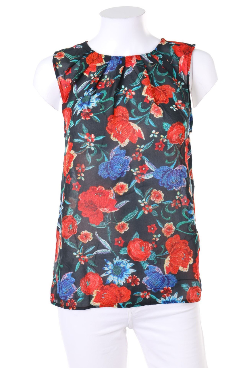 MANGO COLLECTION - Blusentop mit Falten - XS