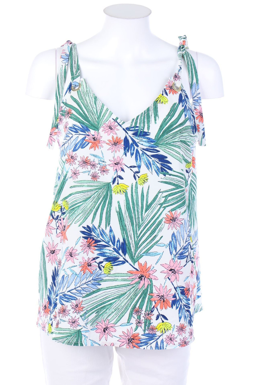 promod - Top in A-Linie mit Tropical Print - D 38