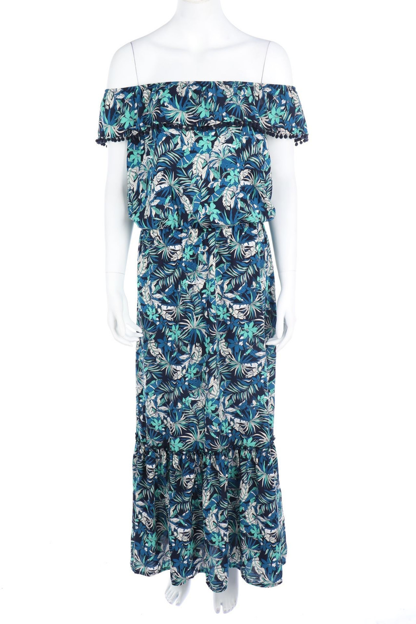 Ma Petite Fiancée Paris - Carmen-Maxi-Kleid mit Tropical Print - D 38