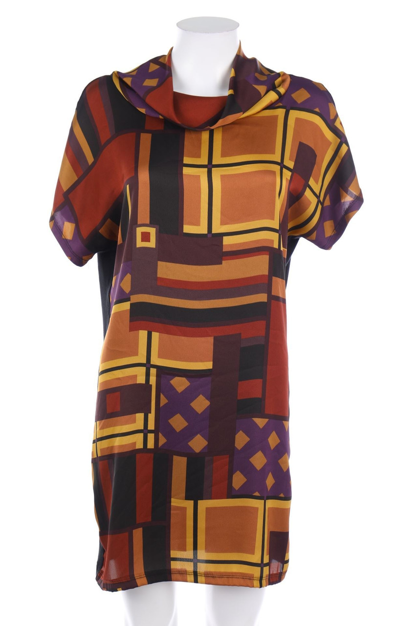 Carnaby - Print-Minikleid mit Batwing-Ärmeln - L