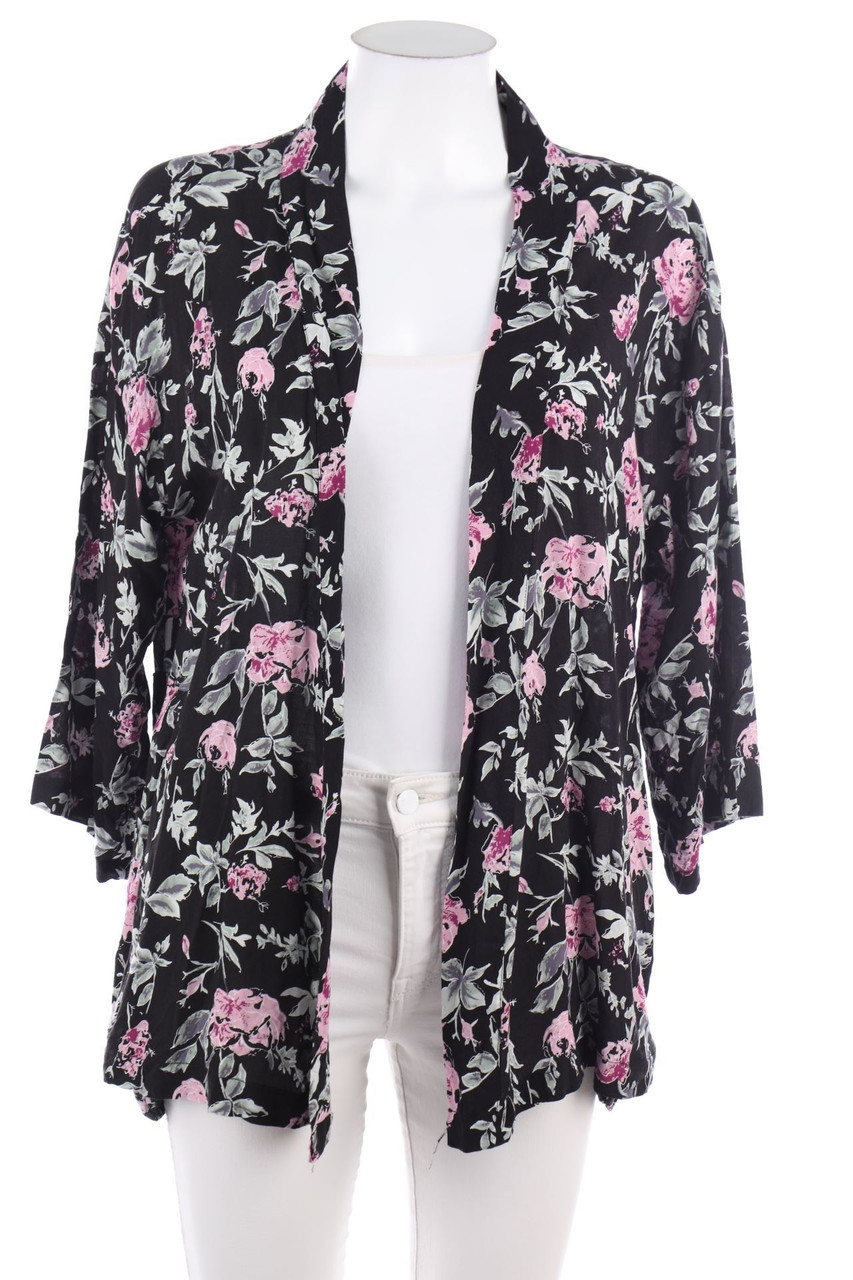 YES OR NO - Kimono-Blazer-Jacke mit Blumen-Print - S