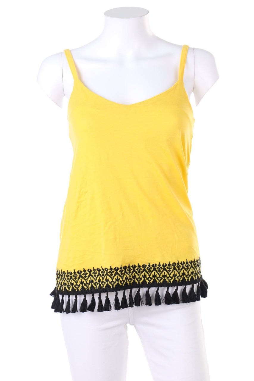 Etam - Baumwoll-Top in A-Linie mit Quasten - XS