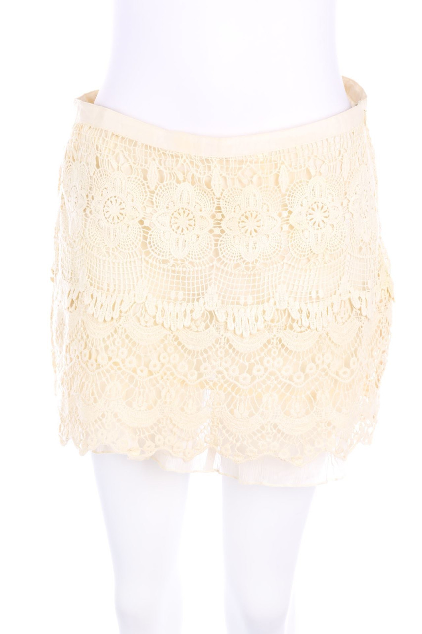 promod - Minirock aus Spitze im Layer Look - D 38