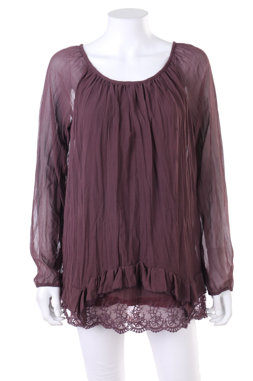 Aniston - Bluse im Layer Look mit Spitze - D 34