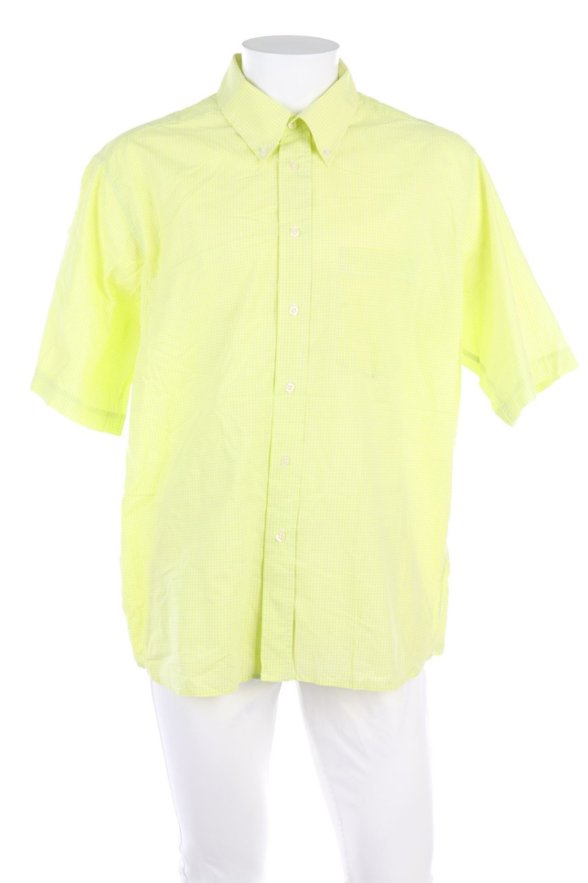 JOTTO POUR HOMME - Karo-Kurzarm-Hemd mit Button-down-Kragen - 45