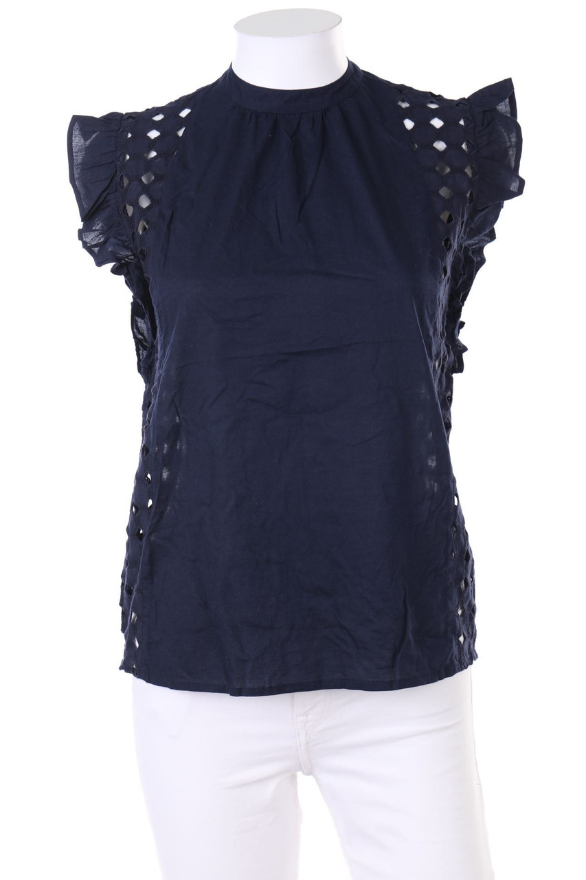 KOOKAI - Top aus Lochspitze mit Volants - D 32