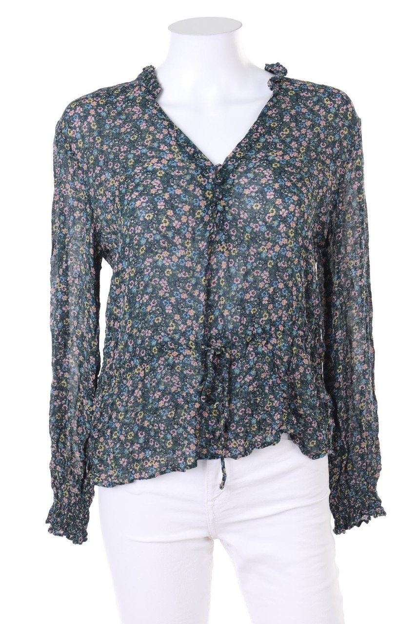 MANGO BASICS - Bluse mit Blumen-Print - S