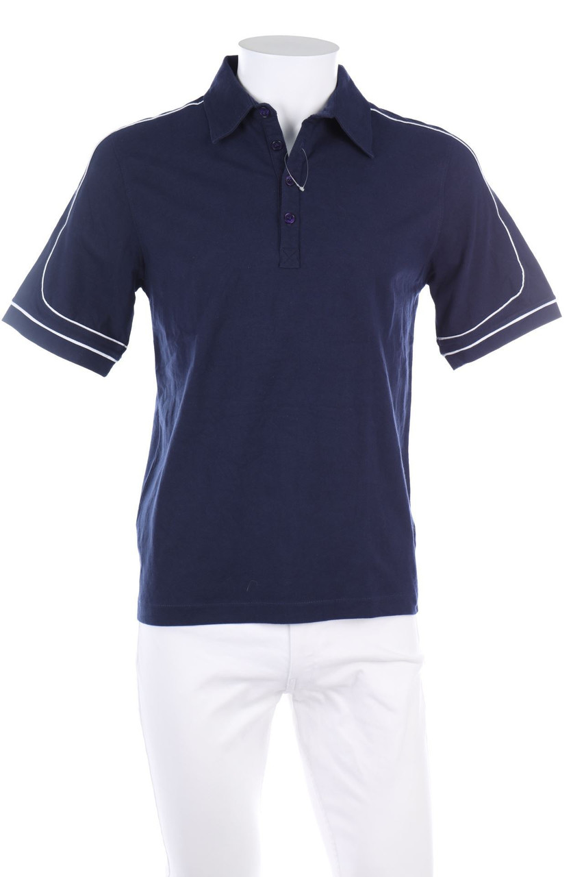 BLACK & BROWN - Polo-Shirt mit Paspelierung - M