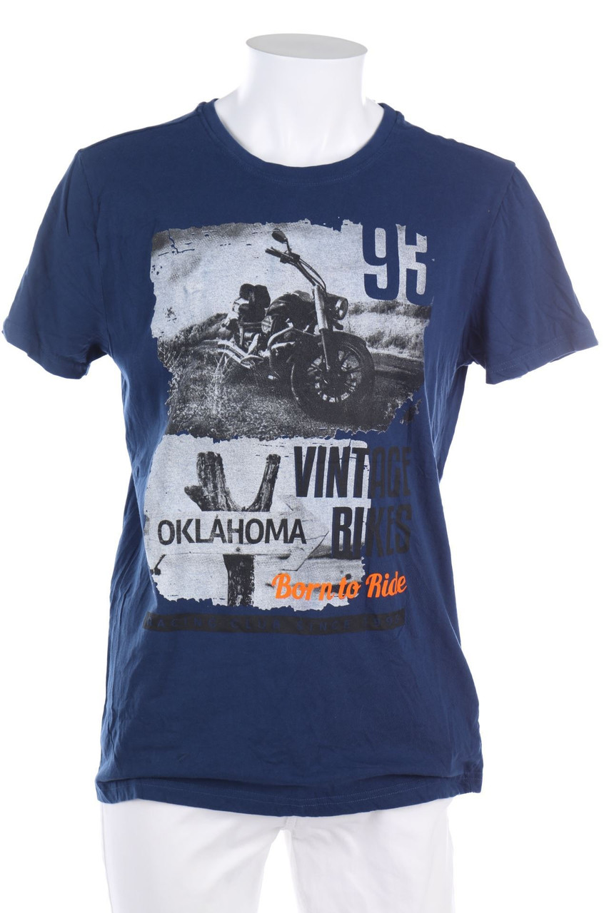 OKLAHOMA JEANS - T-Shirt mit Print - L