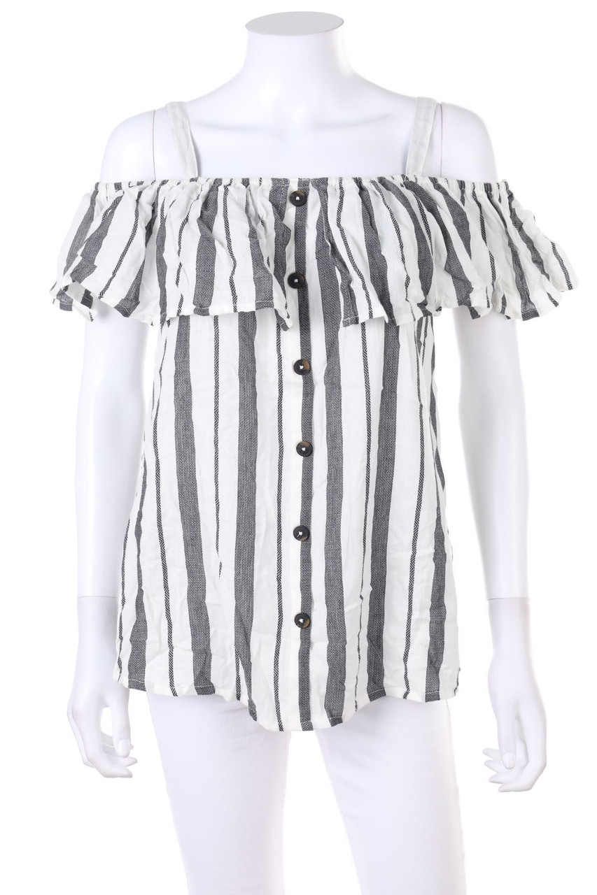 Yessica by C&A - Cold-Shoulder-Bluse mit Volants - D 38