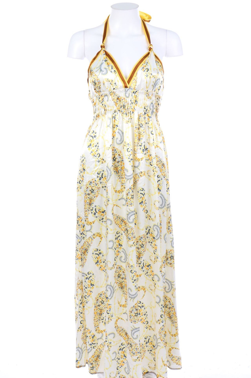 SECONDHAND - Kleid aus Satin mit floralem Muster - XS