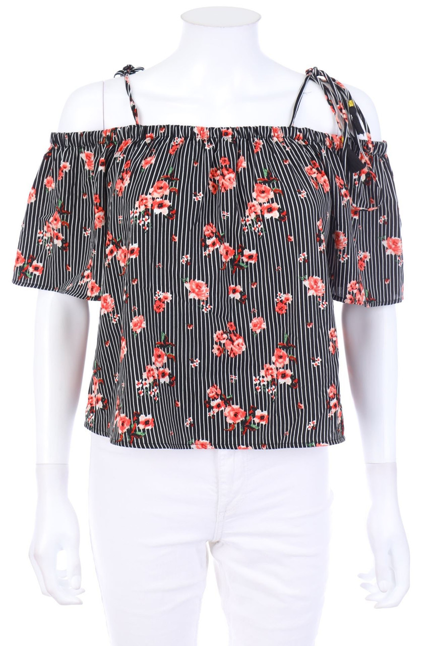 TALLY WEiJL - Carmen-Bluse mit floralem Muster - XL