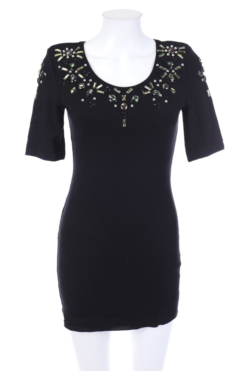H&M - Party-Kleid mit Schmuckstein-Applikation - D 36