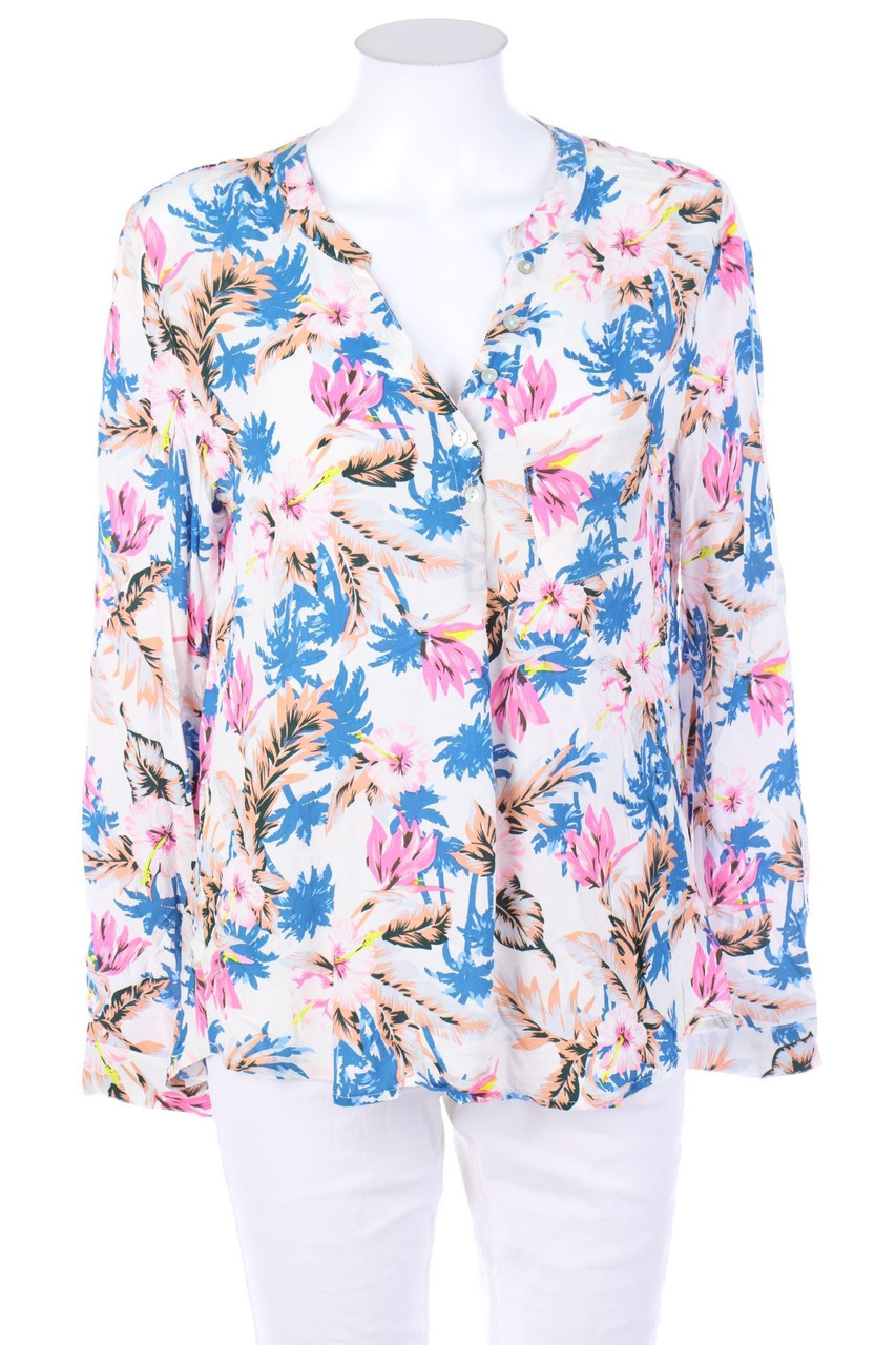 Chicorée - Bluse mit Tropical Print - M