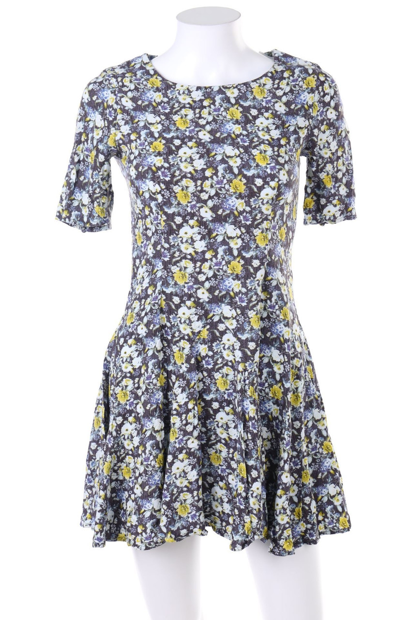 H&M - Minikleid mit Blumen-Print - D 34