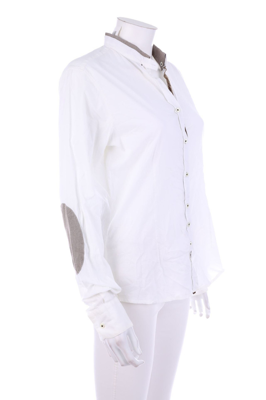 AGLINI - Hemd-Bluse mit Elbow Patches - D 40