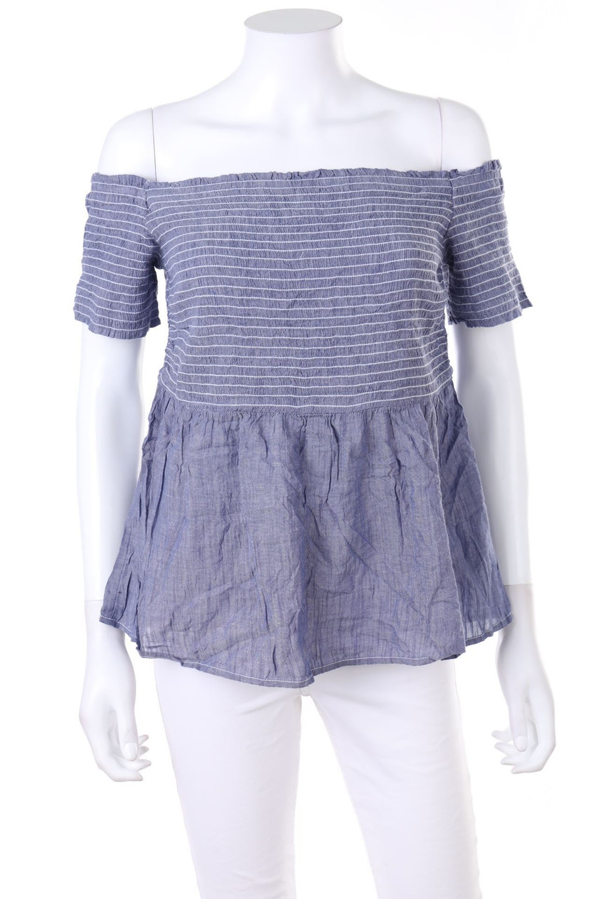 OLD NAVY - Carmen-Kurzarm-Shirt mit Streifen - L