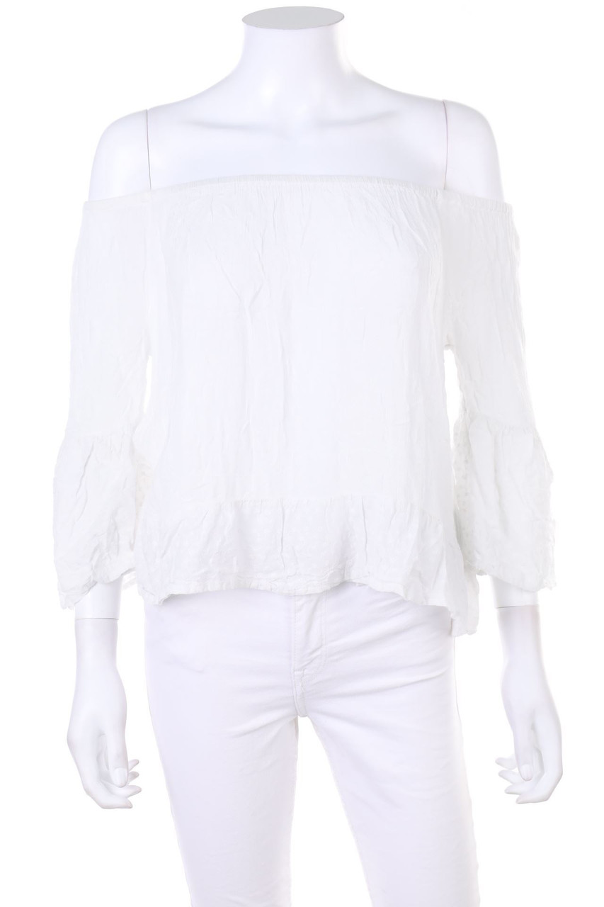 C&A - Carmen-Bluse mit Volants - D 38