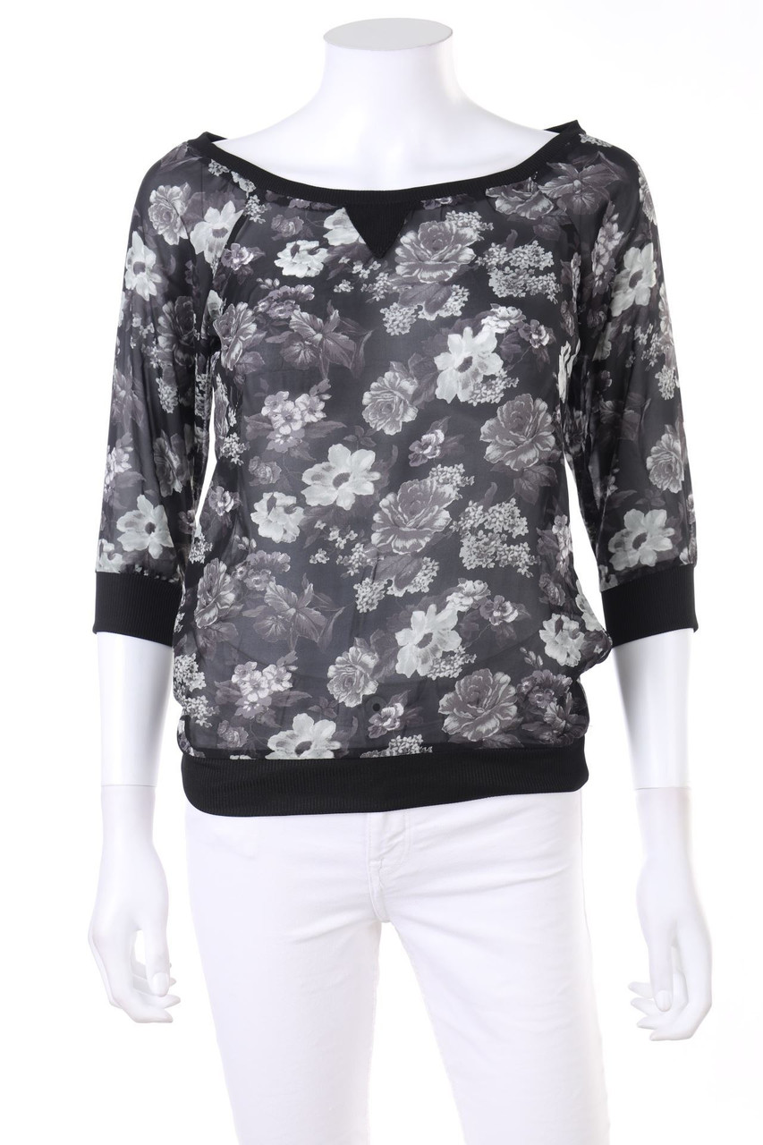 TERRANOVA - Bluse mit Blumen-Print - XS