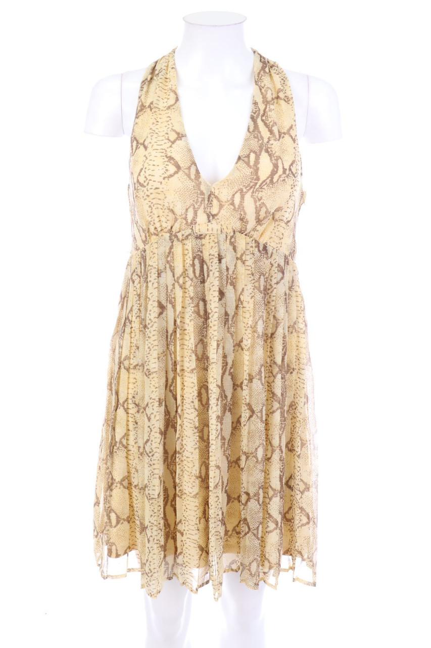 H&M - Plissee-Kleid mit Animal-Print - D 36