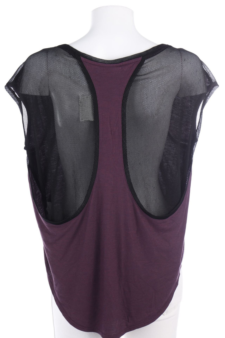 NIKE - Sport-T-Shirt mit Mesh-Einsatz - M