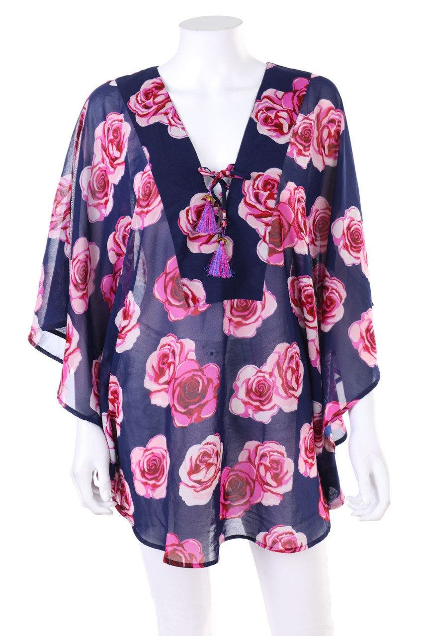 BODYFLIRT - Tunika-Bluse mit Blumen-Print - D 40-42