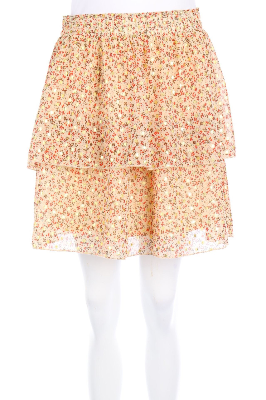 zebra - Print-Minirock im Layer Look mit Glitzer - S