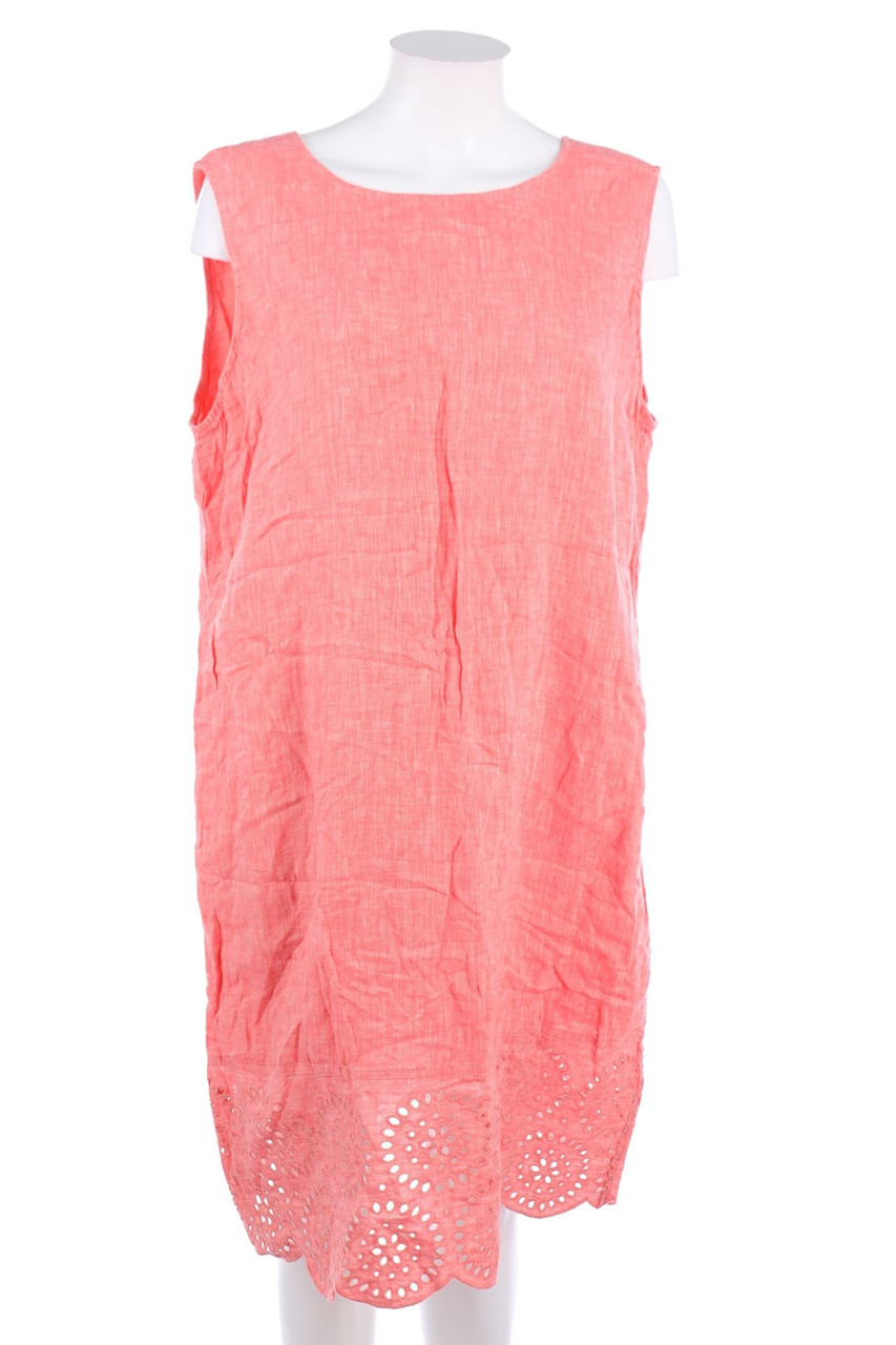 Street One - Shift-Kleid mit Lochspitze mit Leinen - D 44