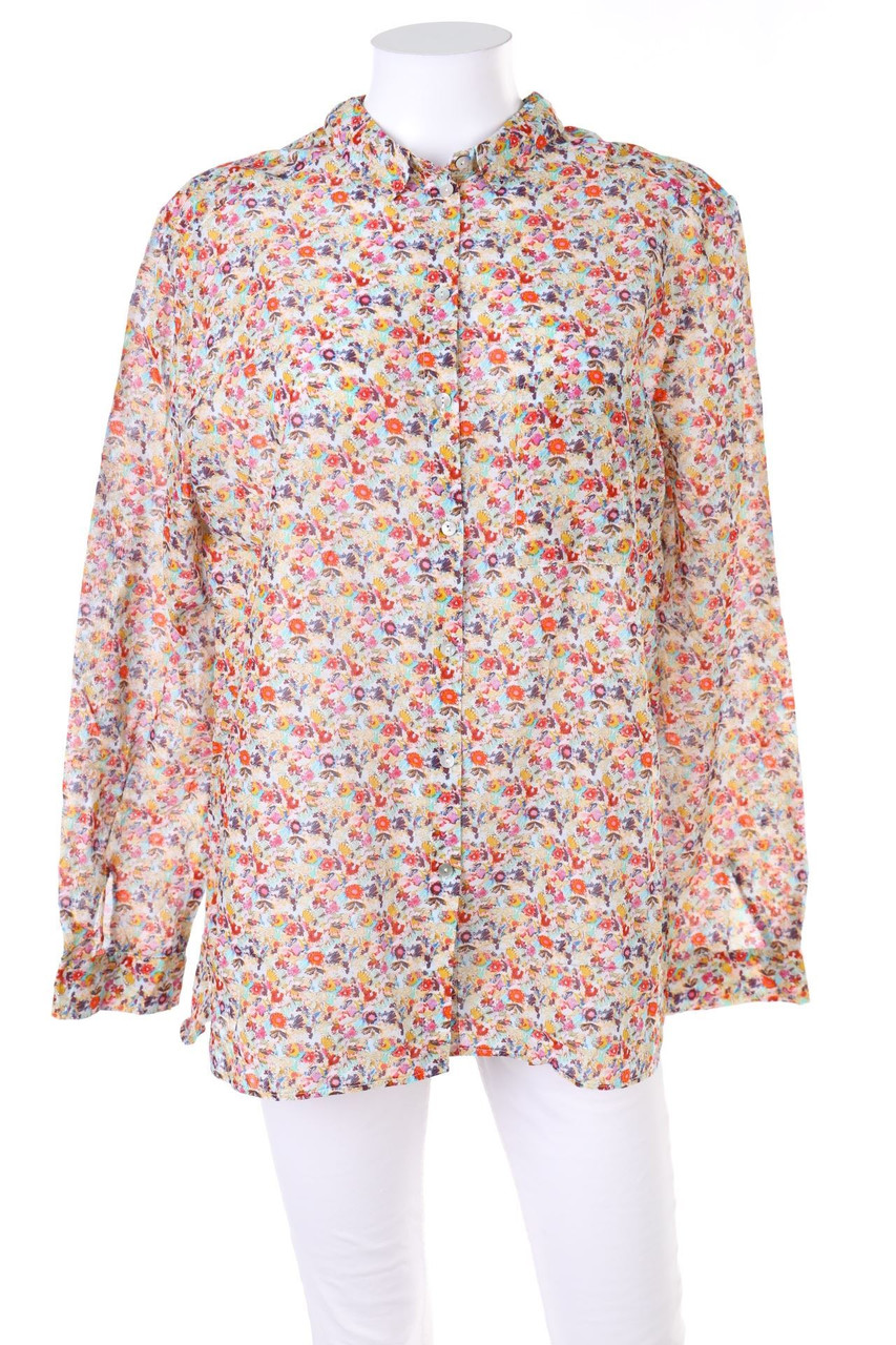 promod - Hemd-Bluse mit Blumen-Print - L