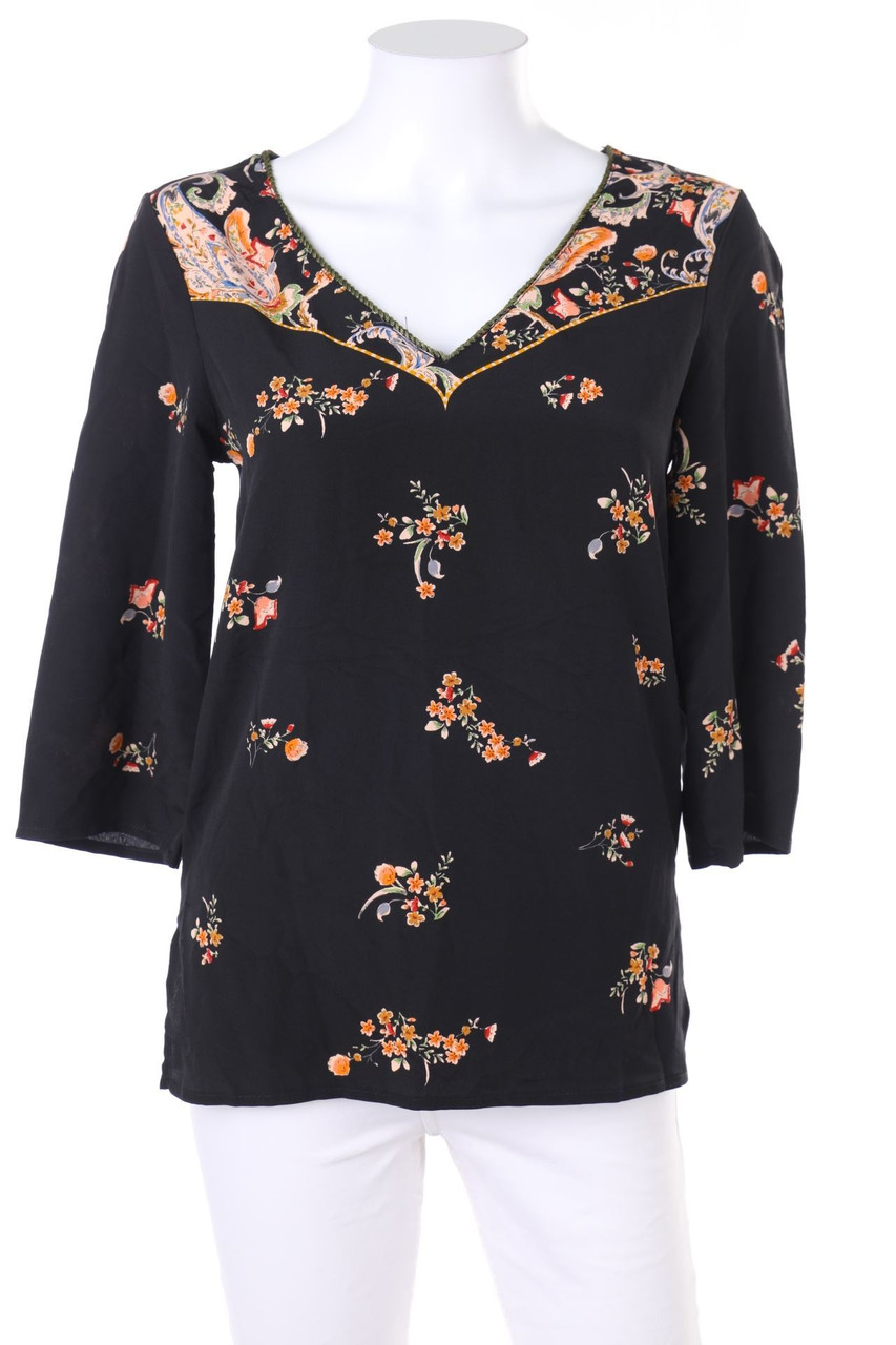 promod - 3/4-Arm-Shirt mit Blumen-Print - L
