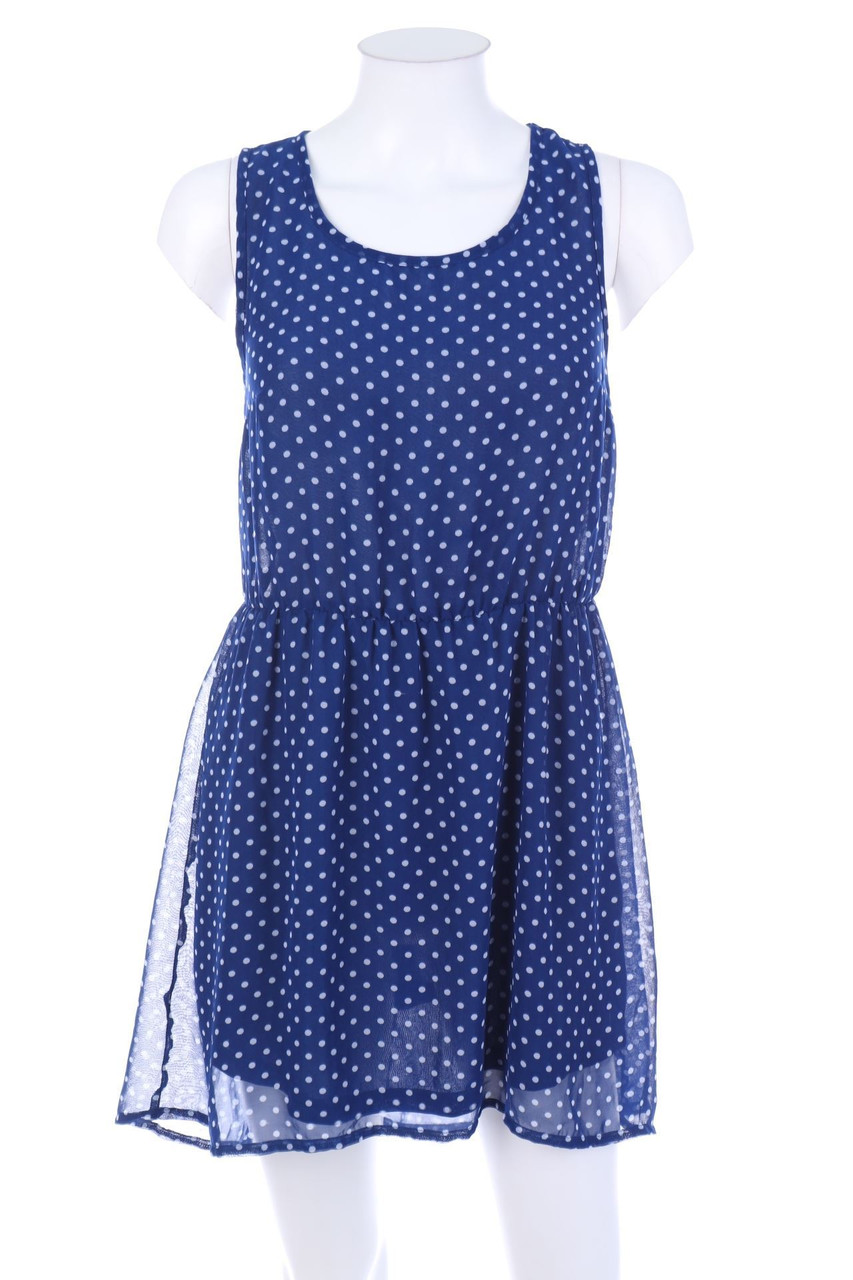 H&M DIVIDED - Polka Dot-Minikleid mit Gummizug - D 34