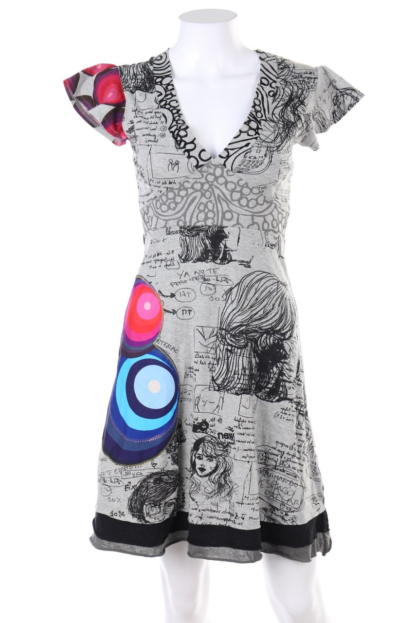 Desigual - Kleid mit Print - XS