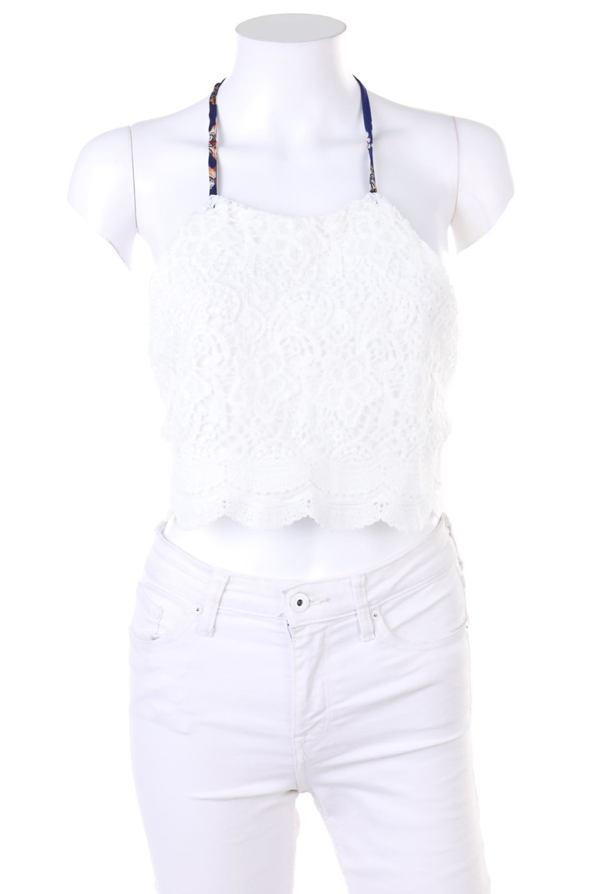 SHEIN - Neckholder-Top aus Spitze - S